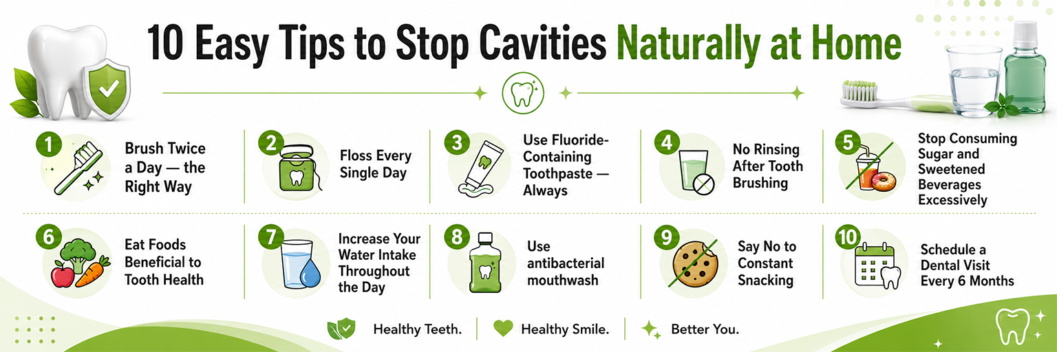 10 Basic And Effective Tips To Stop Cavities At Home